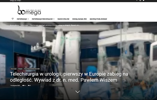Telechirurgia w urologii: pierwszy w Europie zabieg na odległość. Wywiad z dr. n. med. Pawłem Wiszem